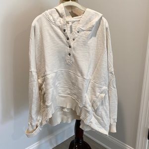 FP movement hoodie with knit